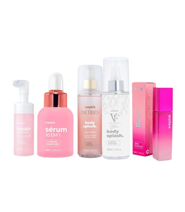 KIT EXCLUSIVO MY SKIN 5 PRODUTOS- MAIS BRINDE 2 BODY SPLASH
